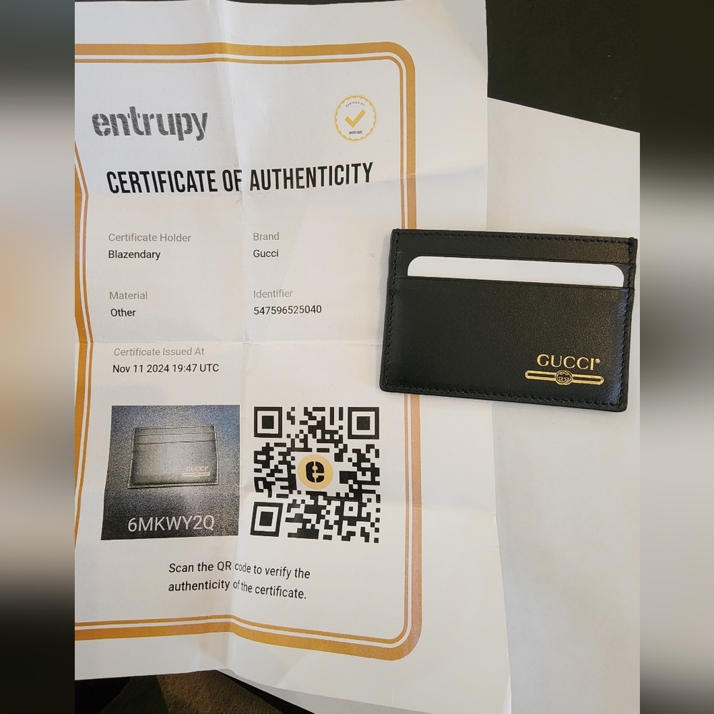 Gucci Black Card Holder